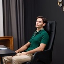  בוס נוחות Q7 כיסא משרד עיסוי (שחור) 