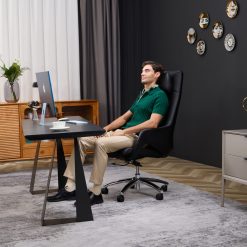  בוס נוחות Q7 כיסא משרד עיסוי (שחור) 