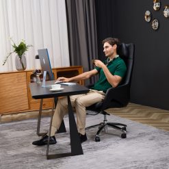  בוס נוחות Q7 כיסא משרד עיסוי (שחור) 