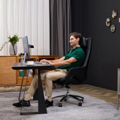  בוס נוחות Q7 כיסא משרד עיסוי (שחור) 