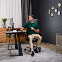  בוס נוחות Q7 כיסא משרד עיסוי (שחור) 