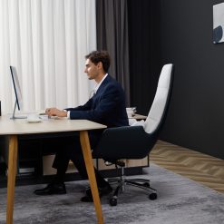  זנפרו Q6 כיסא משרדי עיסוי (לבן / שחור) 