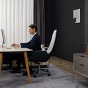  זנפרו Q6 כיסא משרדי עיסוי (לבן / שחור) 