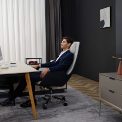  זנפרו Q6 כיסא משרדי עיסוי (לבן / שחור) 