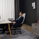  זנפרו Q6 כיסא משרדי עיסוי (לבן / שחור) 