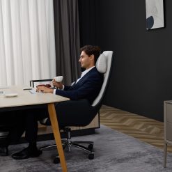  זנפרו Q6 כיסא משרדי עיסוי (לבן / שחור) 