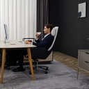  זנפרו Q6 כיסא משרדי עיסוי (לבן / שחור) 