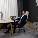  זנפרו Q6 כיסא משרדי עיסוי (לבן / שחור) 