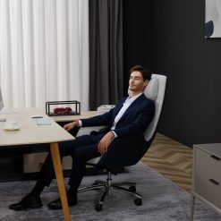  זנפרו Q6 כיסא משרדי עיסוי (לבן / שחור) 