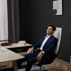  זנפרו Q6 כיסא משרדי עיסוי (לבן / שחור) 