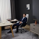  זנפרו Q6 כיסא משרדי עיסוי (לבן / שחור) 