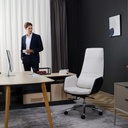  זנפרו Q6 כיסא משרדי עיסוי (לבן / שחור) 