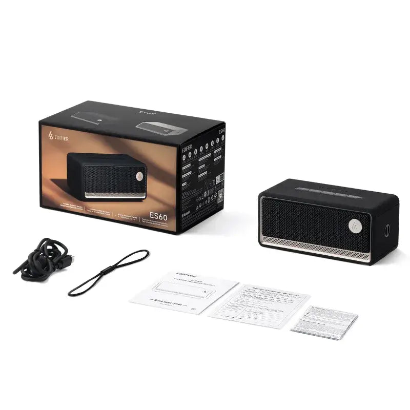 רמקול Edifier ES60 - Portable Bluetooth Speaker Black EDF286010b 