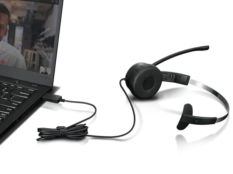  LENOVO 100 Mono USB Headset - 1Y 4XD1B61617 