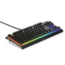  מקלדת גיימינג חוטית עמידה במים SteelSeries Apex 3 TKL US LED 