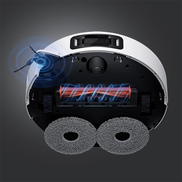  שואב אבק שוטף רובוטי שיאומי דגם Xiaomi Robot Vacuum 5 Pro בצבע לבן 