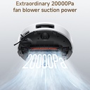  שואב אבק שוטף רובוטי שיאומי דגם Xiaomi Robot Vacuum 5 בצבע לבן 