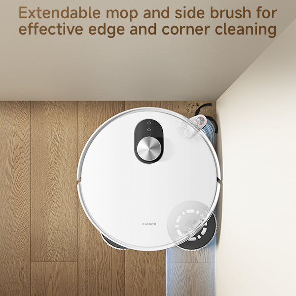  שואב אבק שוטף רובוטי שיאומי דגם Xiaomi Robot Vacuum 5 בצבע לבן 