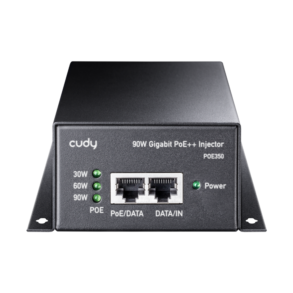  מתג שולחני CUDY 90W Gigabit PoE+/PoE Injector POE350 