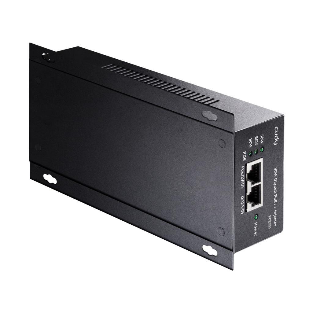  מתג שולחני CUDY 90W Gigabit PoE+/PoE Injector POE350 