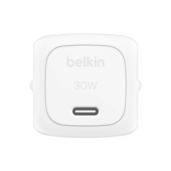  מטען קיר קומפקטי Belkin BoostCharge USB-C 30W + כבל belkin WCA008kq1MWH-B5 