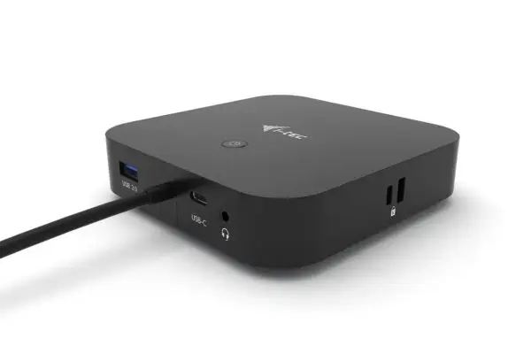  תחנת עגינה USB-C עם תצוגה כפולה עם מטען אוניברסלי 112W C31DUALDPDOCKPD-100W 