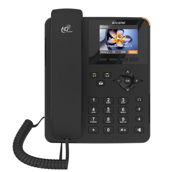  טלפון משרדי VOIP Gigabit עם תצוגה צבעונית Alcatel SP2502G 
