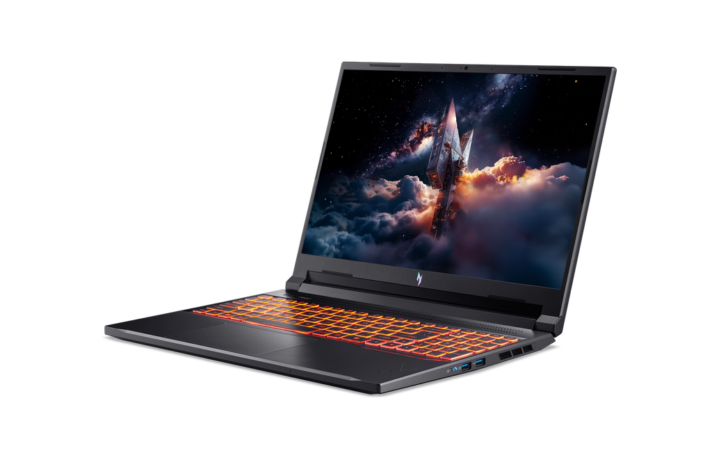 מחשב נייד Acer Nitro V16 AI Ryzen5-240|16|1TB|DOS|1YR NH.U1HEC.003 