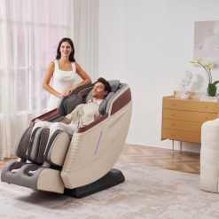  כורסת עיסוי מתקדמת XZ6 צבע קרם מבית מדיקסקייר 