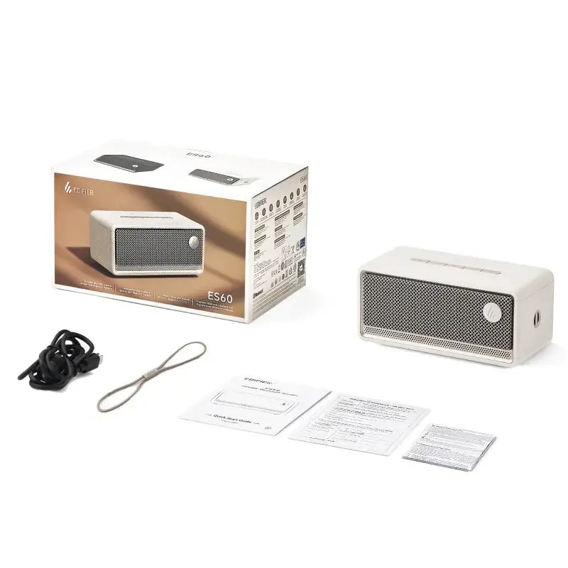רמקול Edifier ES60 - Portable Bluetooth Speaker Ivory EDF286010i 