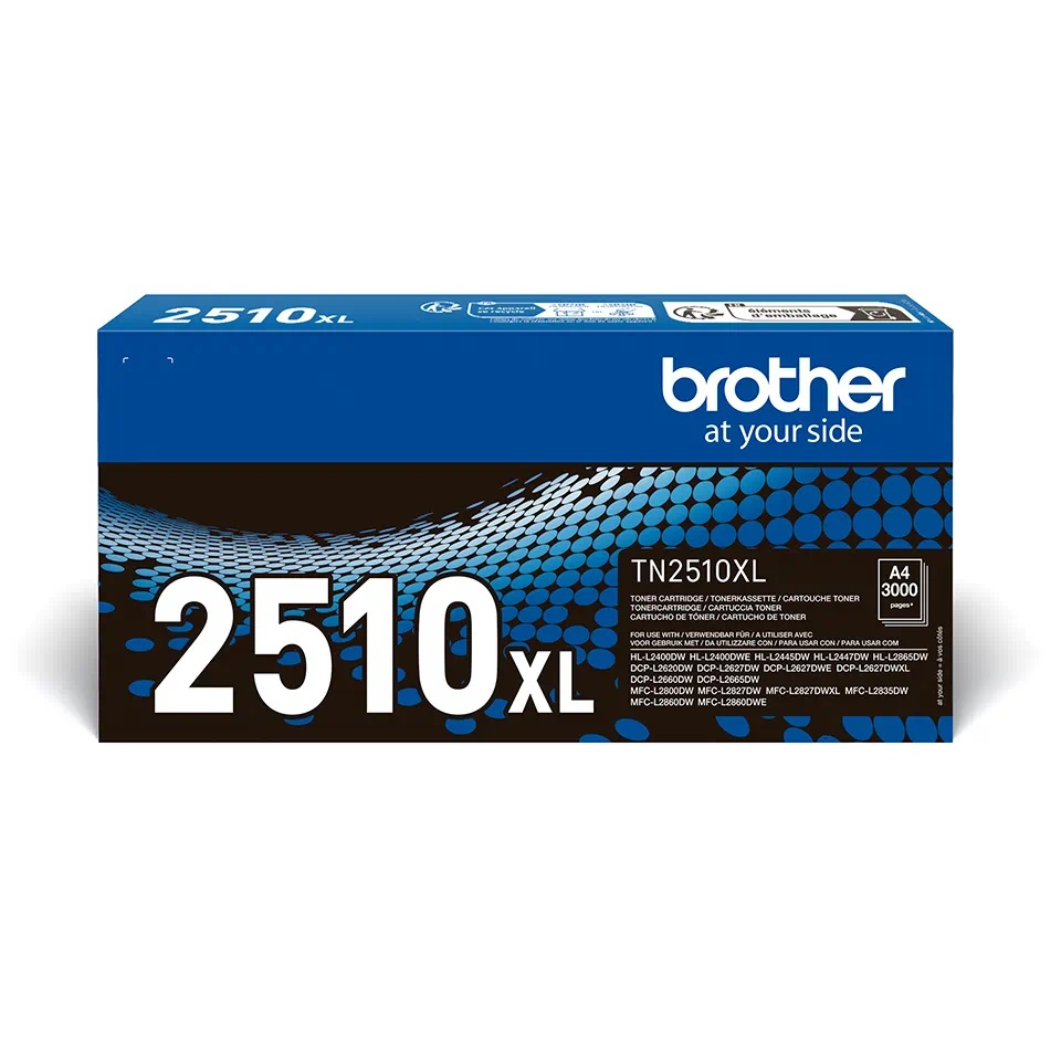 טונר שחור מקורי Brother TN2510XL 3K