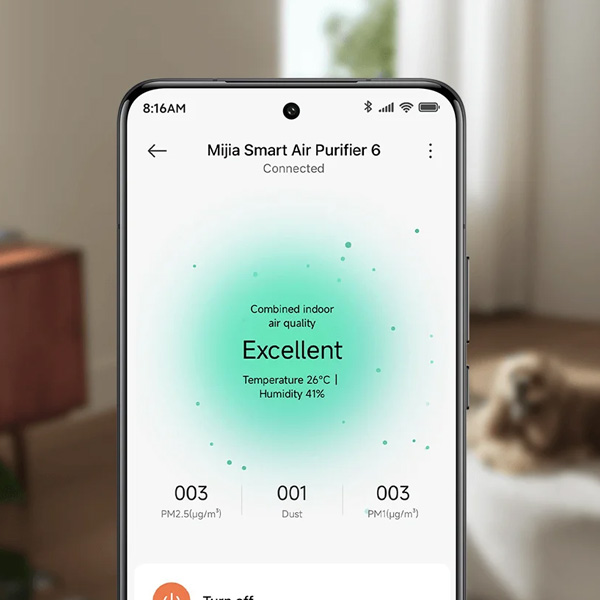  מטהר אוויר חכם דור 6 שיאומי דגם Mijia Smart Air Purifier 6 