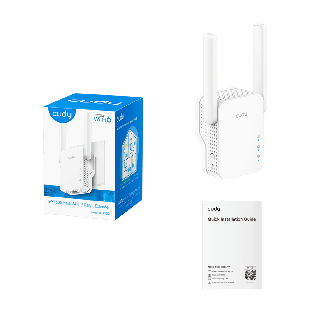  AX1500 Wi-Fi 6 Mesh Repeater CUDY 