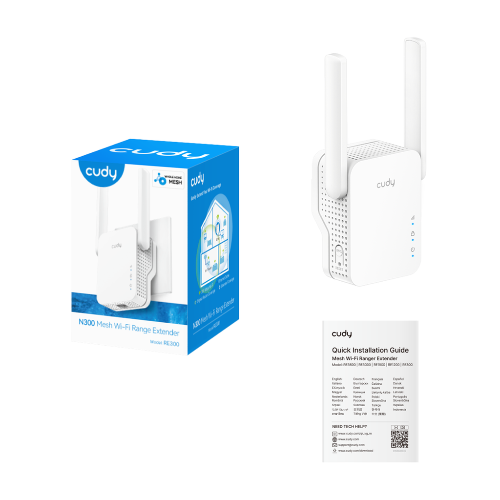  N300 Wi-Fi Mesh Repeater CUDY 