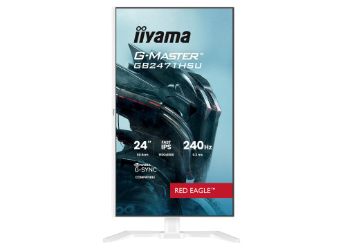  מסך מחשב לגיימינג IIYAMA 23.8" G-MASTER IPS FHD 240HZ 0.3MS WHITE 