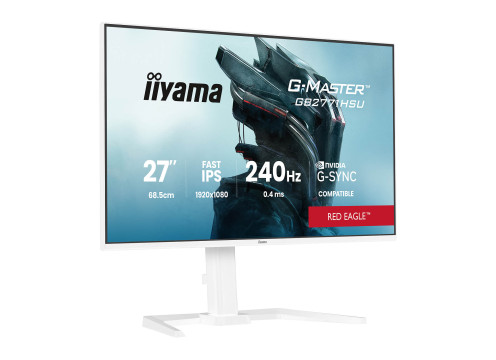  מסך מחשב לגיימינג IIYAMA 27" G-MASTER IPS FHD 240HZ 0.4MS WHITE 