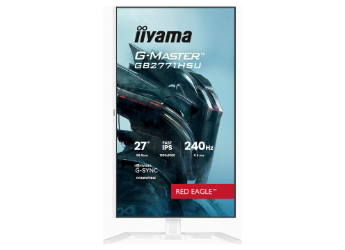  מסך מחשב לגיימינג IIYAMA 27" G-MASTER IPS FHD 240HZ 0.4MS WHITE 
