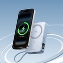  סוללת גיבוי מגנטית Ugreen 10,000mAh MagFlow טעינה Qi2 25W וכבל 30W מובנה UGREEN PB773 659588 