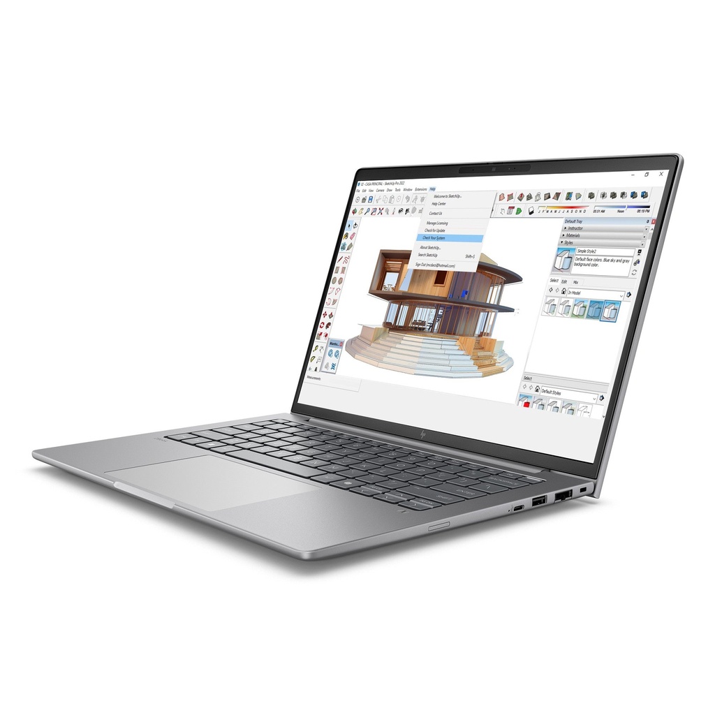 מחשב נייד HP ZBook 8 G1i 14 U7-255H |1TB|24GB|A500|W11p|5YR D5LM3ET 