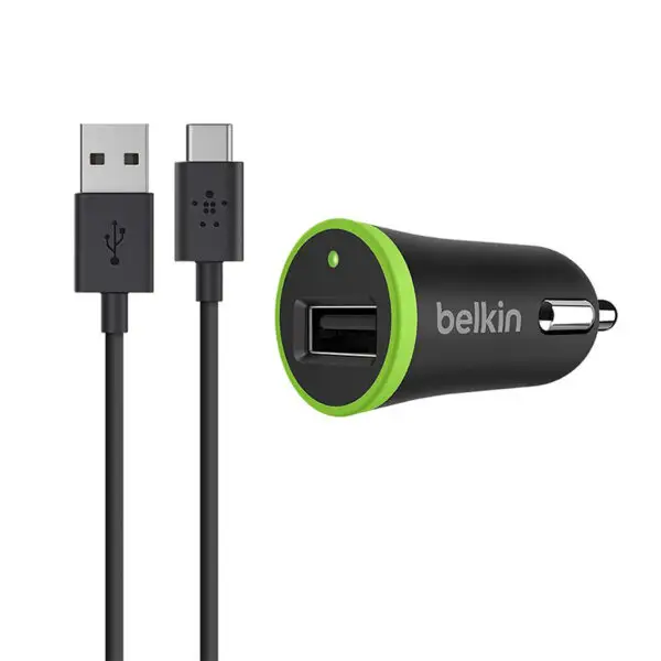  מטען לרכב עם כבל ניתק USB-C F7U002 