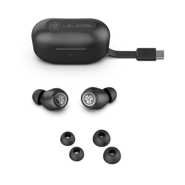  אוזניות אלחוטיות JLab JBUDS TWS ANC 3 ביטול רעשים וטעינה מהירה, חיי סוללה עד 42 שעות JLab JBuds ANC 3 