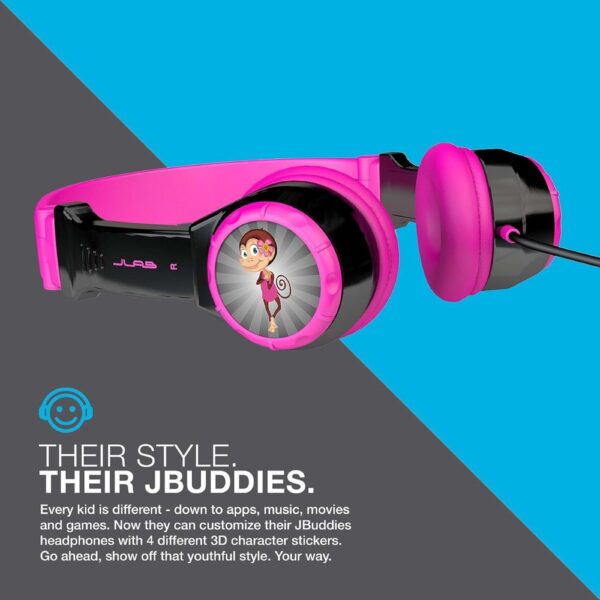  אוזניות חוטיות מתקפלות לילדים JLab JBuddies Kids Jlab JBuddies 