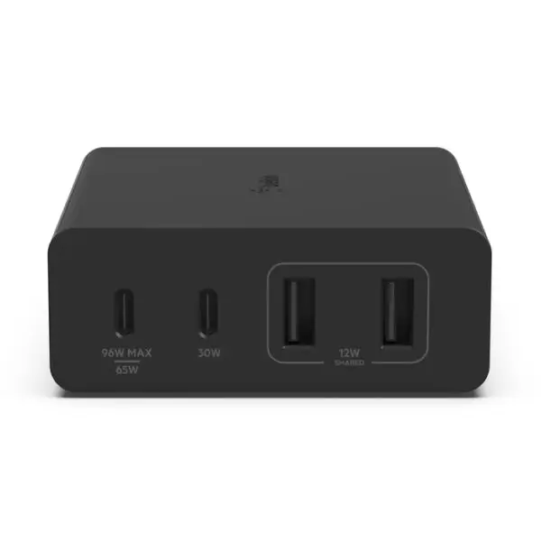  מטען קיר Belkin BoostCharge Pro ארבע יציאות 108 W USB-C ו-USB-A לטעינה מהירה Belkin WCH010vfBK 