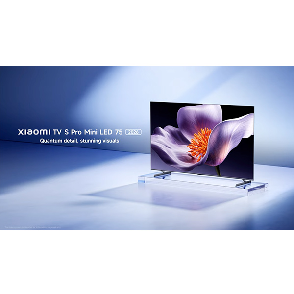  טלוויזיה ''75 Mini LED 4K (2026) שיאומי דגם Xiaomi TV S Pro MiniLED 75'' (2026) 