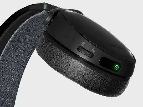  אוזניות גיימינג אלחוטיות צבע שחור Steelseries Arctis 7+ 