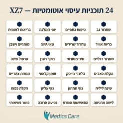  כורסת עיסוי יוקרתית XZ7 לבן-קפה מבית מדיקסקייר 