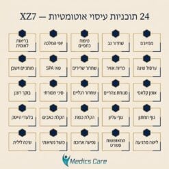  כורסת עיסוי יוקרתית XZ7 שחור-זהב מבית מדיקסקייר 