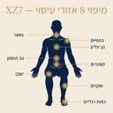  כורסת עיסוי יוקרתית XZ7 שחור-זהב מבית מדיקסקייר 