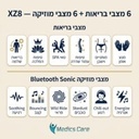  כורסת עיסוי פרימיום XZ8 לבן-אפור מבית מדיקסקייר 