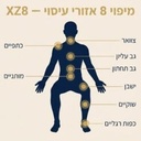  כורסת עיסוי פרימיום XZ8 לבן-אפור מבית מדיקסקייר 
